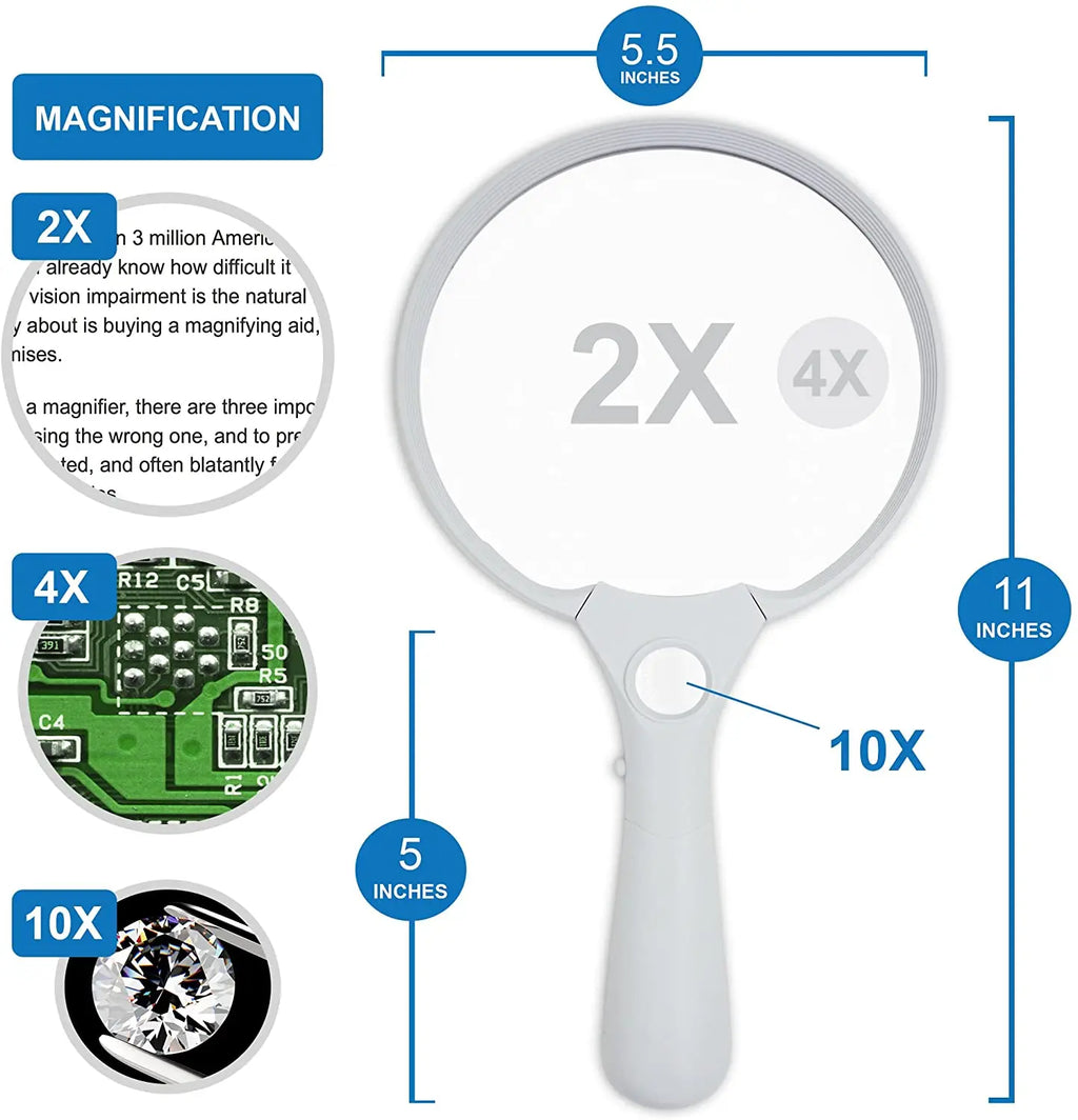 Jumbo LED Magnifying Glass