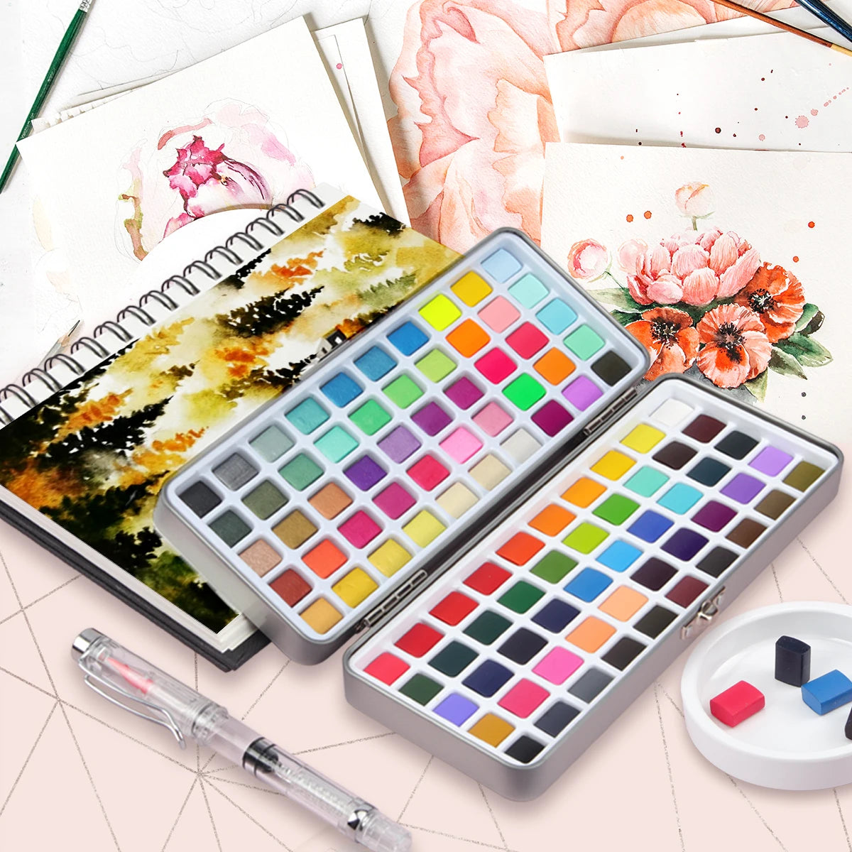 Solid Watercolor Paint Set