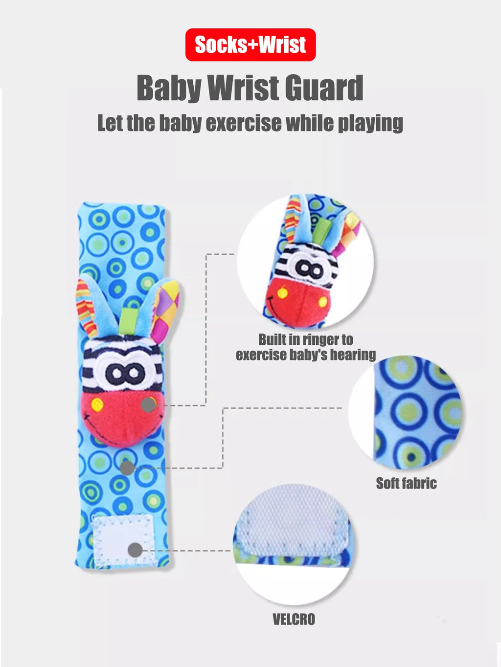 Baby Wrist Rattle Socks