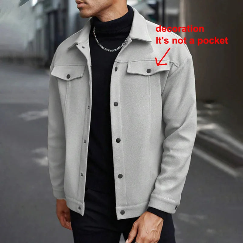 Men's Brushed Casual Jacket