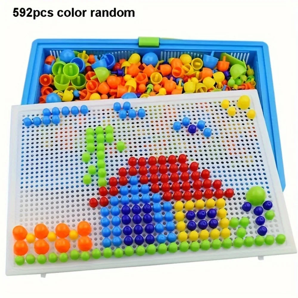 Mushroom Nail Building Puzzle