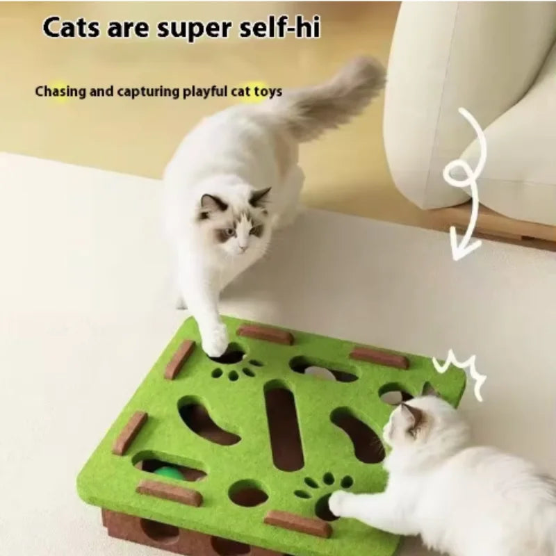 Felt Cat Puzzle Box