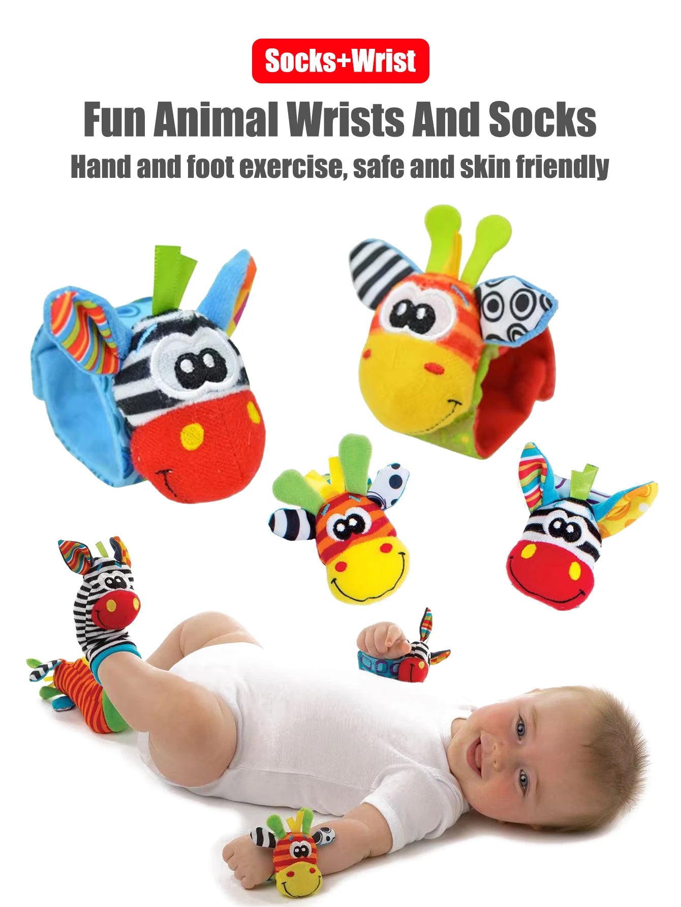 Baby Wrist Rattle Socks