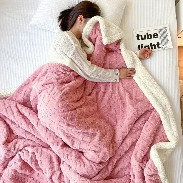 Lamb Velvet Flannel Blanket
