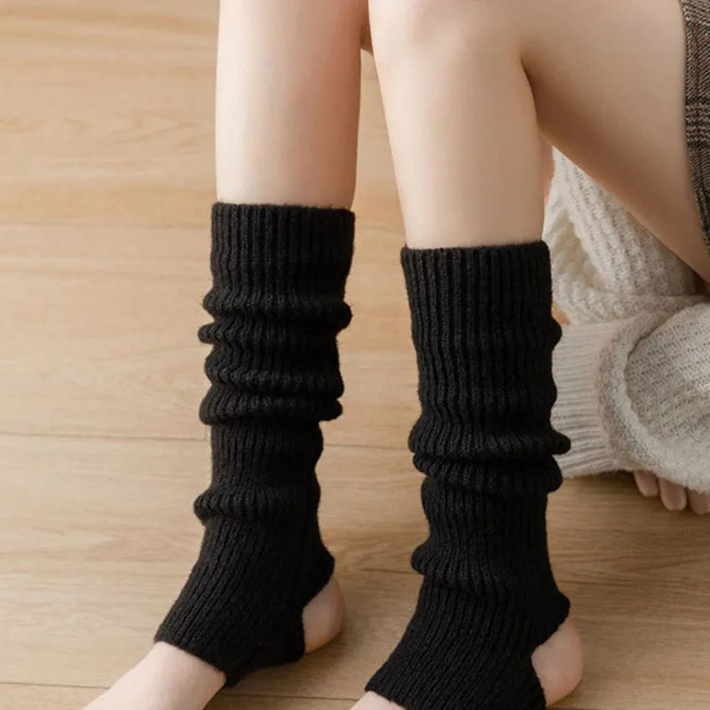 Knitted Twist Leg Warmers