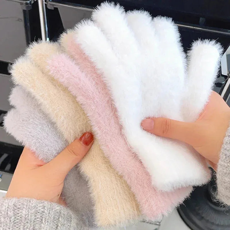 Mink Velvet Winter Gloves