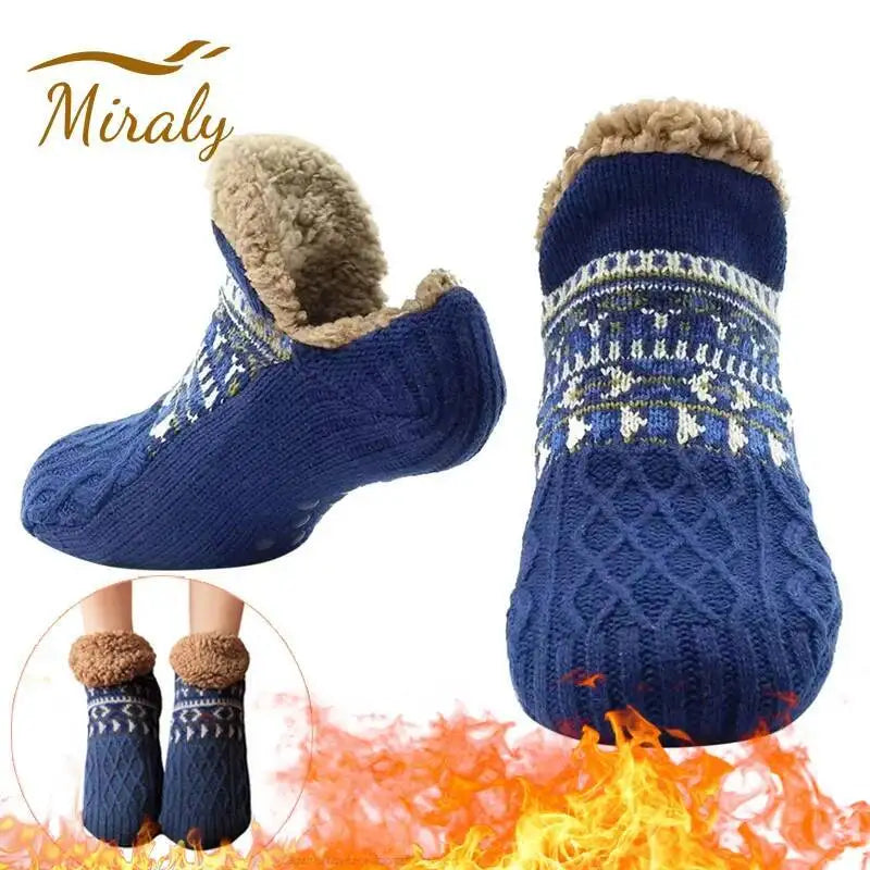 Velvet Slipper Socks