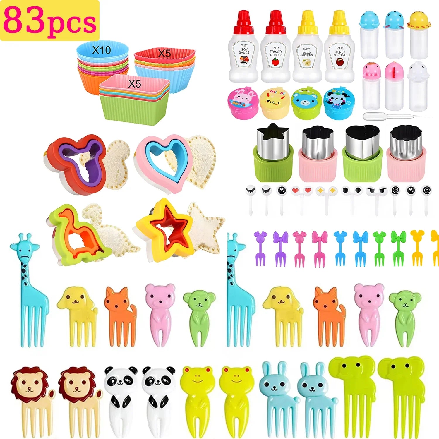 Animal Bento Food Picks
