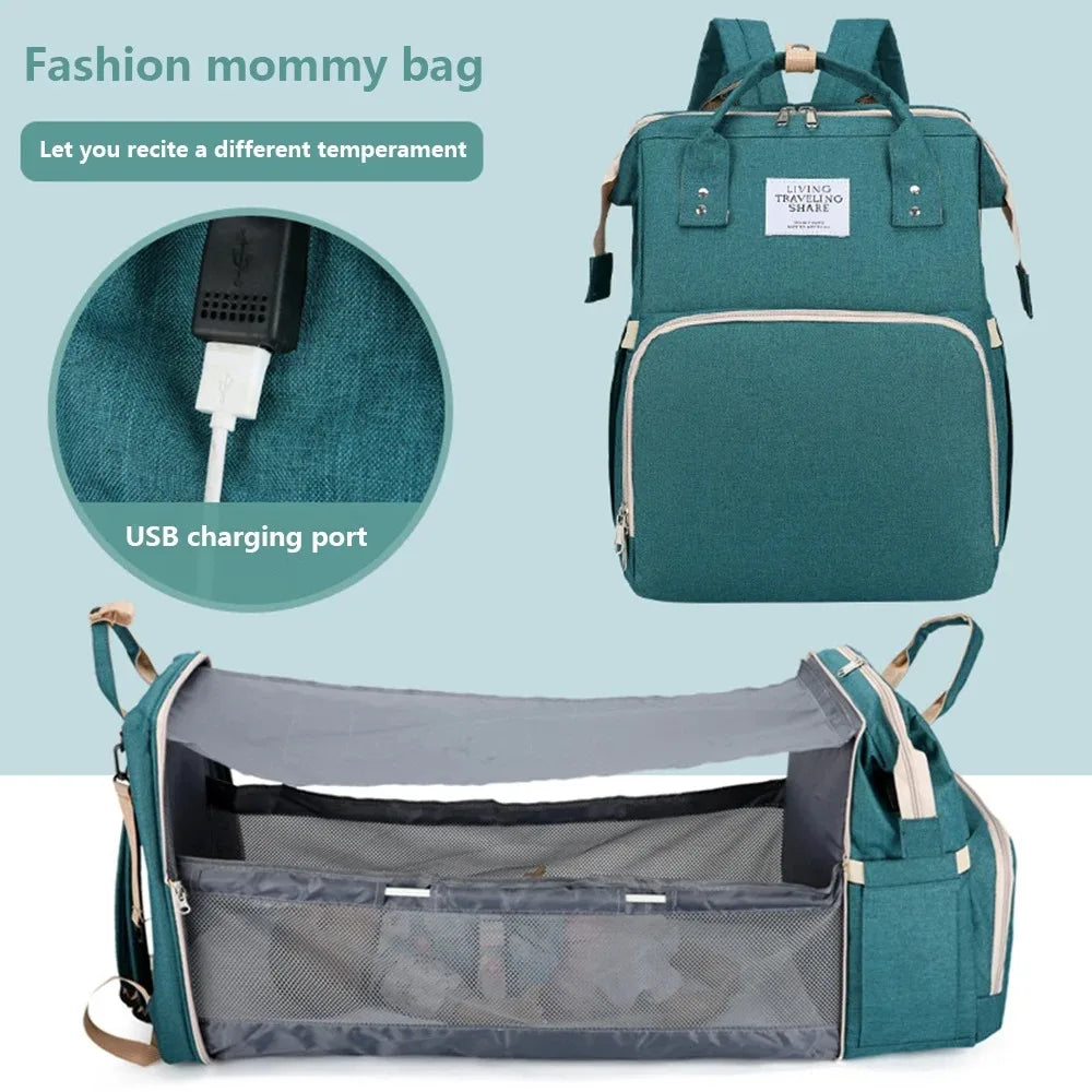 Folding Crib Travel Backpack