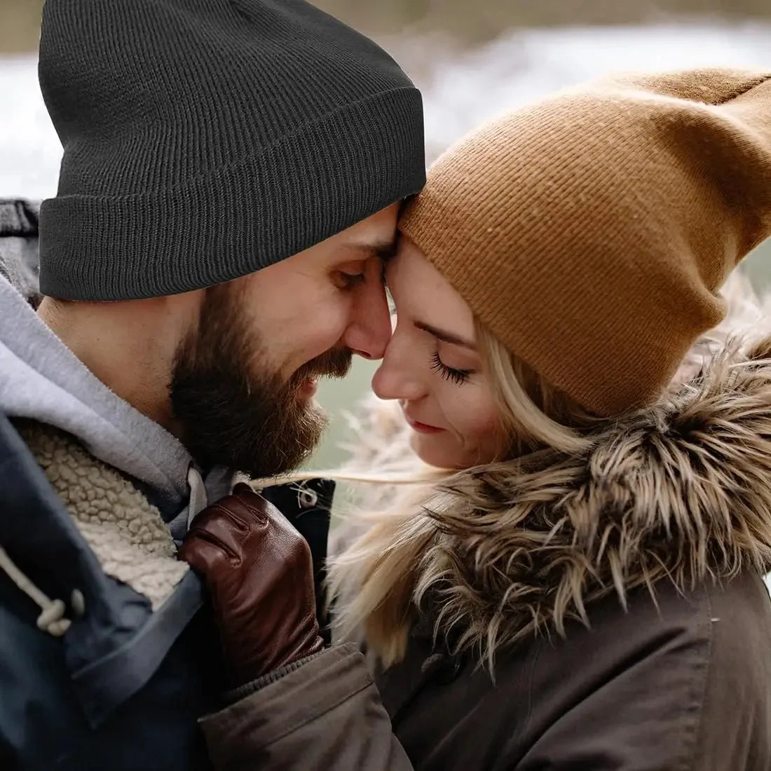 Satin-Lined Slouchy Beanie