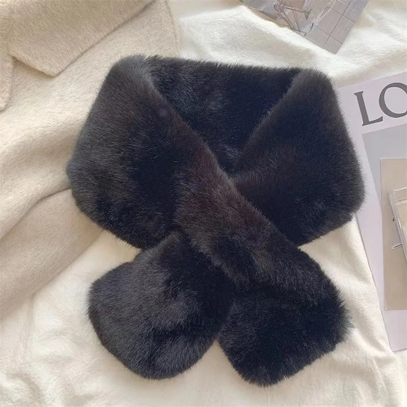 Faux Rabbit Fur Scarf