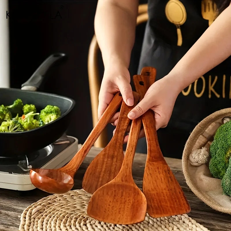 Wooden Kitchen Utensil Set