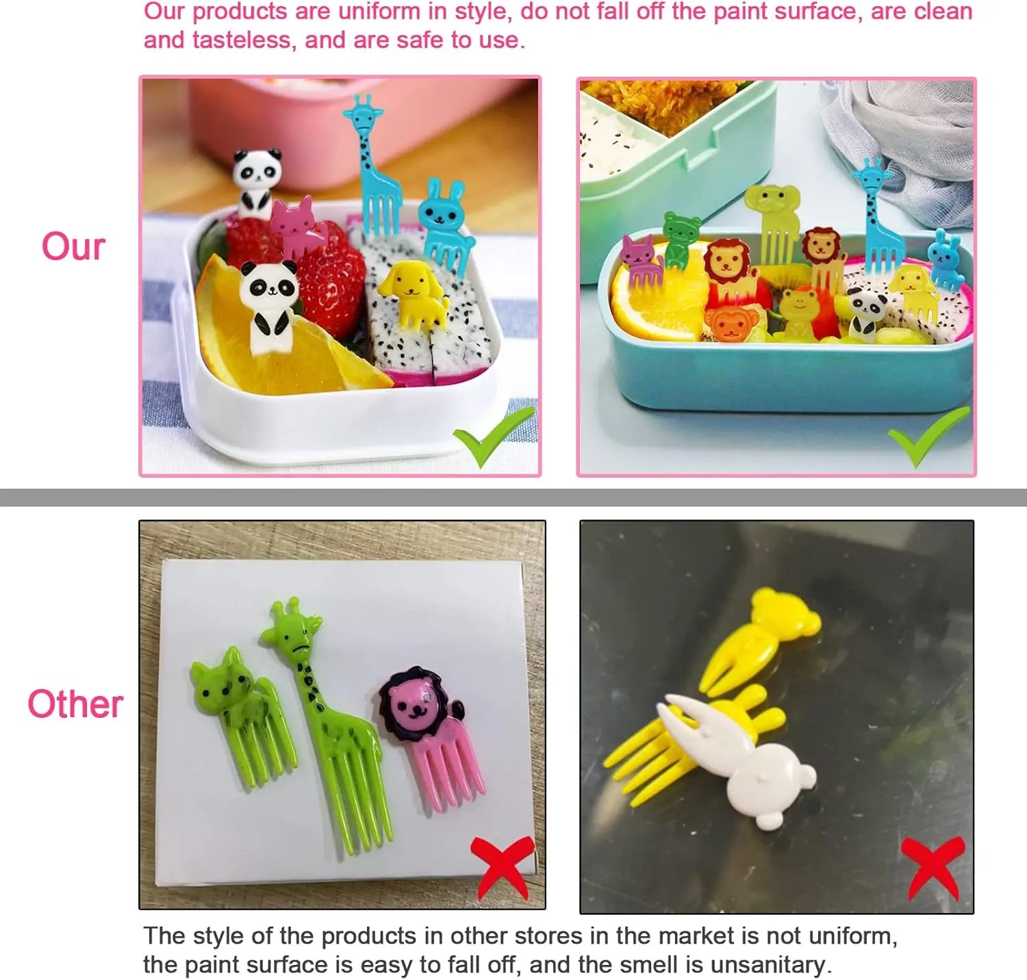Animal Bento Food Picks