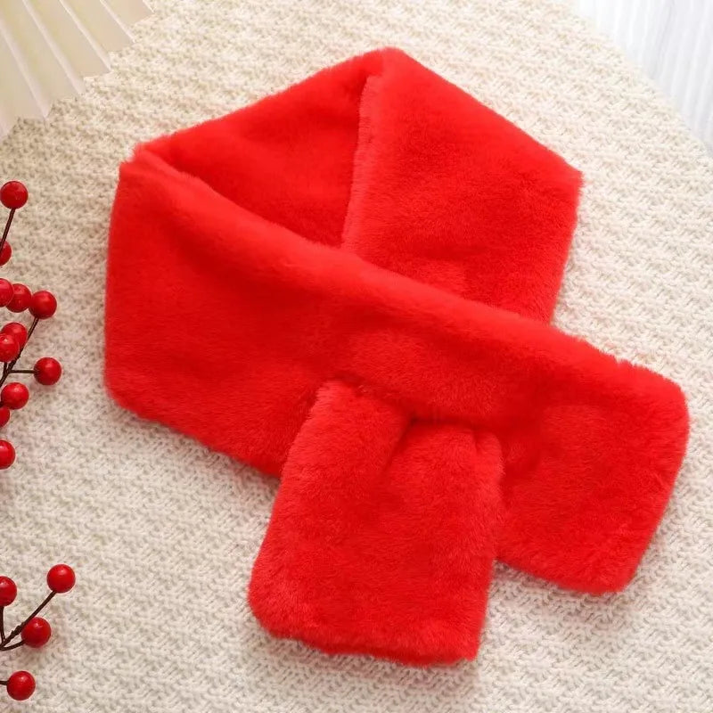 Faux Rabbit Fur Scarf