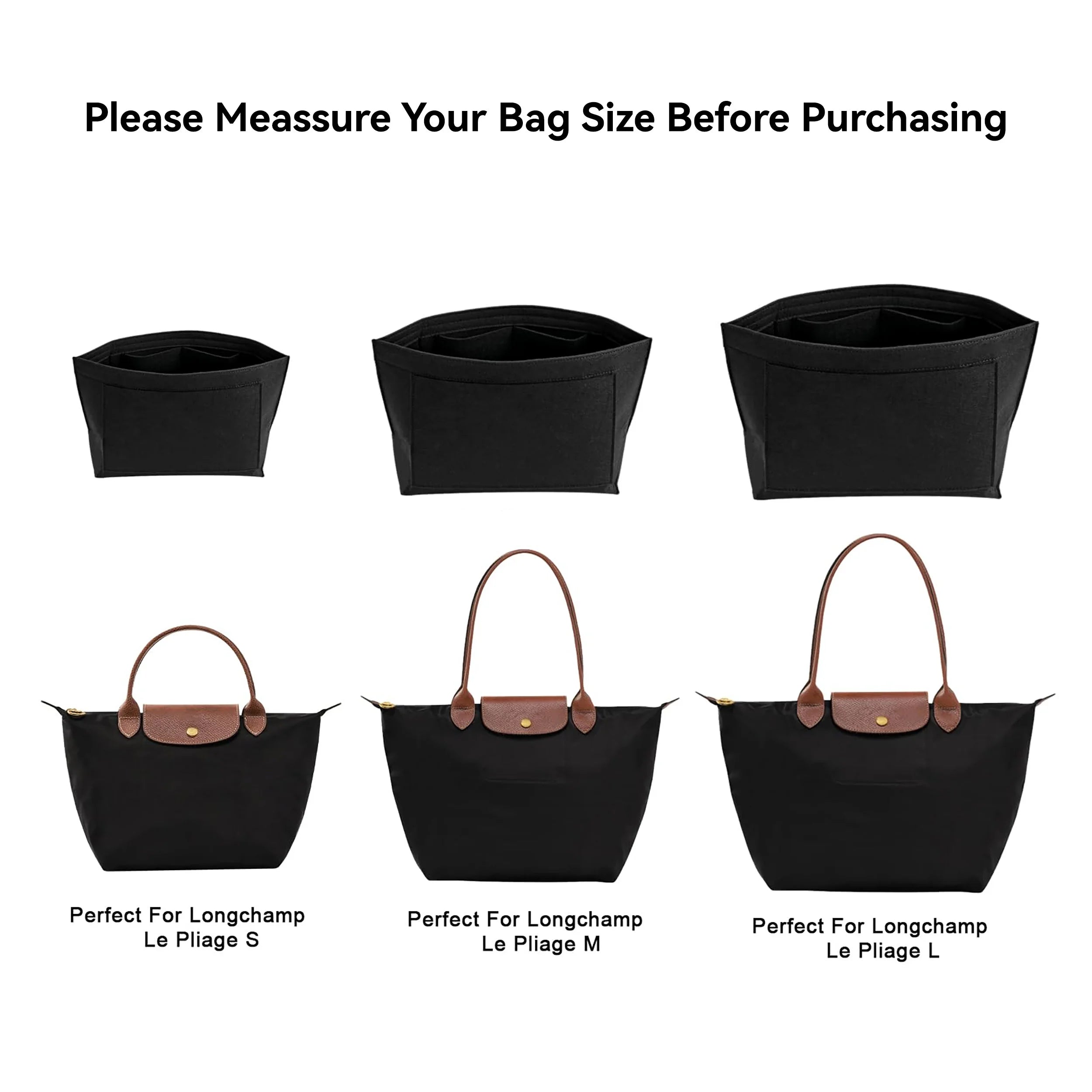 Felt Handbag Organizer Insert