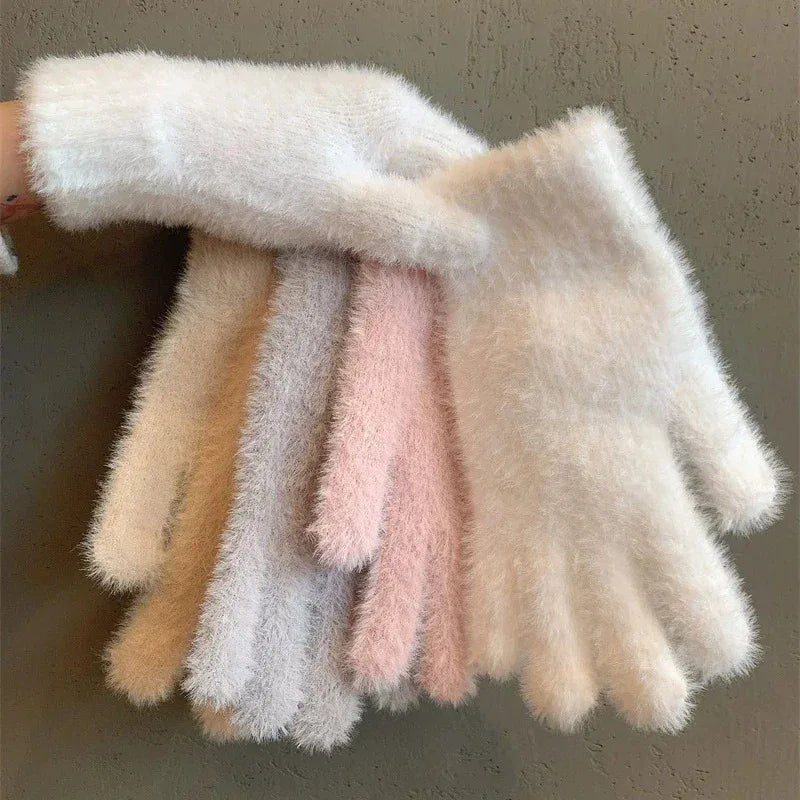 Mink Velvet Winter Gloves