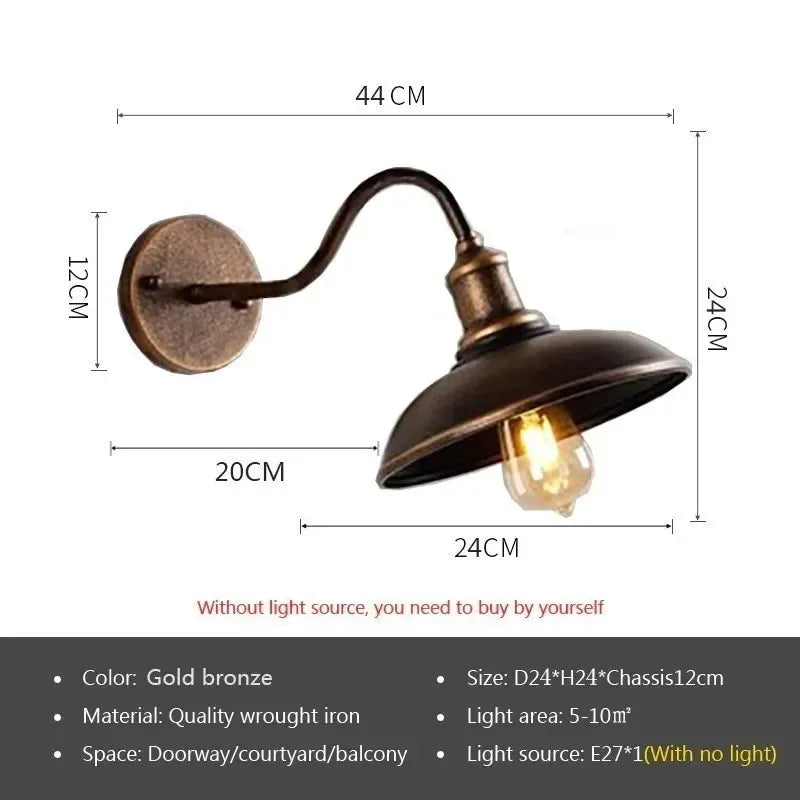 Vintage Industrial Wall Lamp
