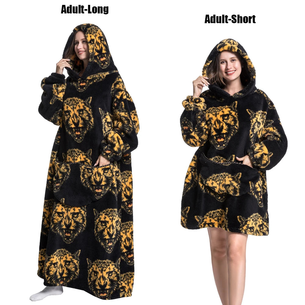 Wearable Hoodie Blanket