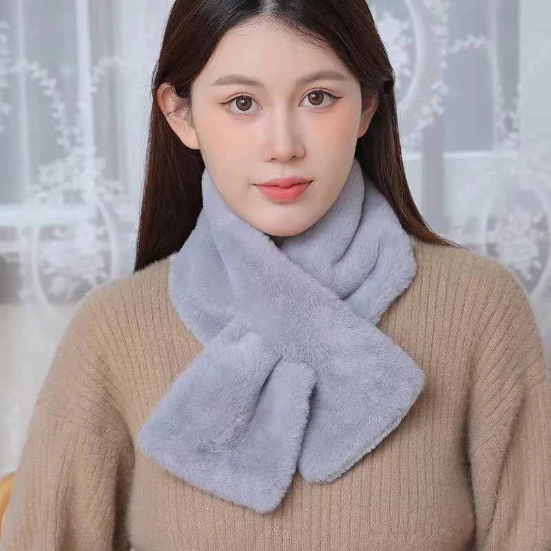 Faux Rabbit Fur Scarf