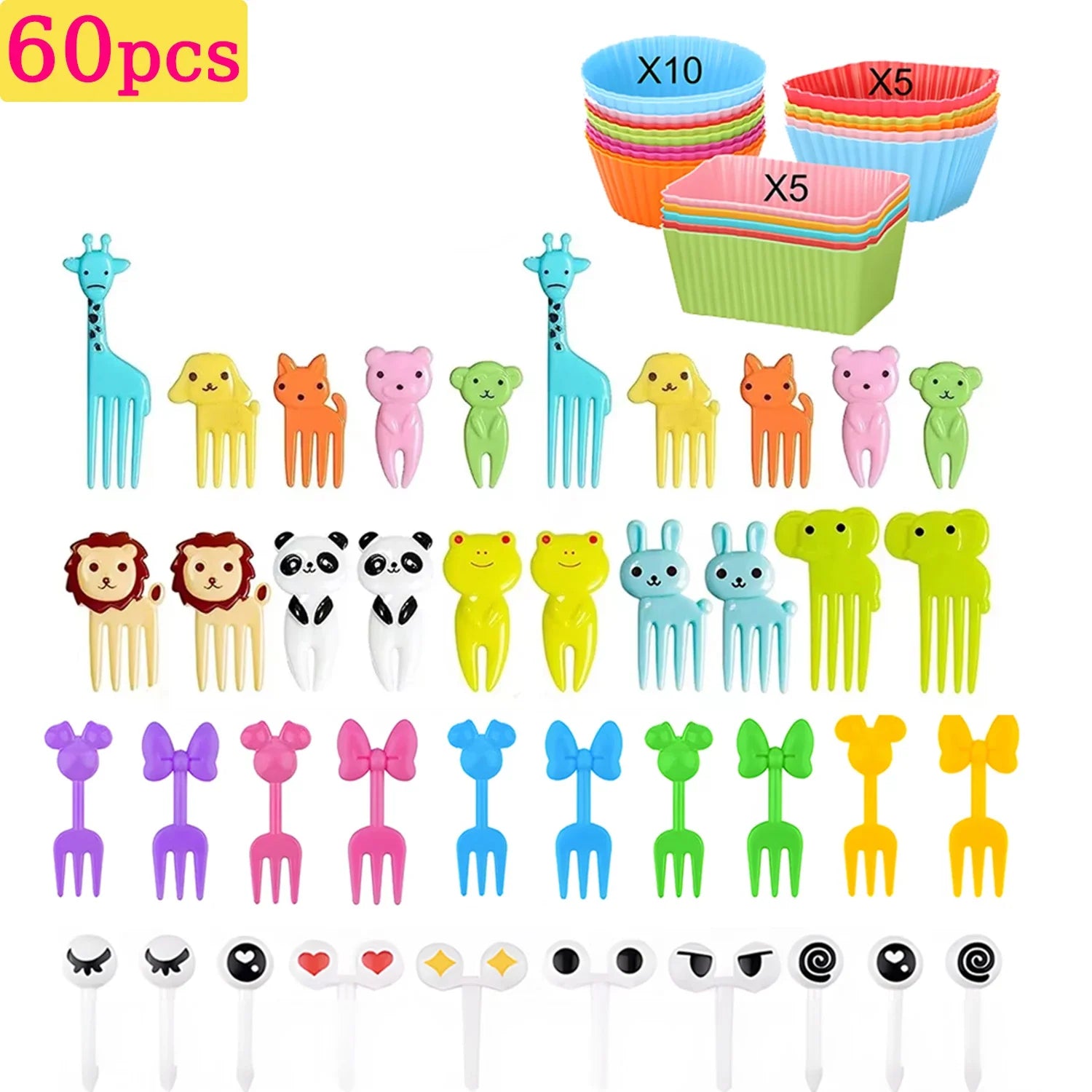 Animal Bento Food Picks