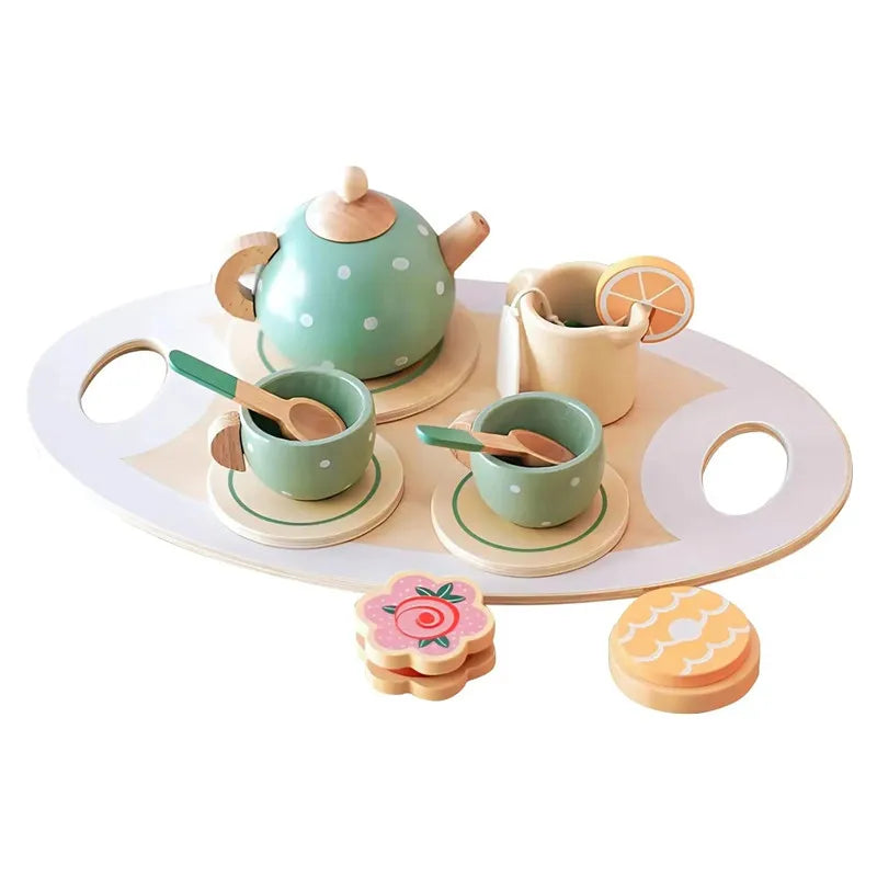 Wooden Play Kitchen Set