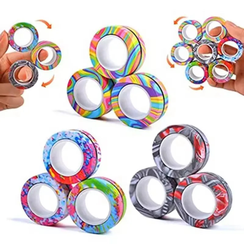 Magnetic Fidget Ring Set