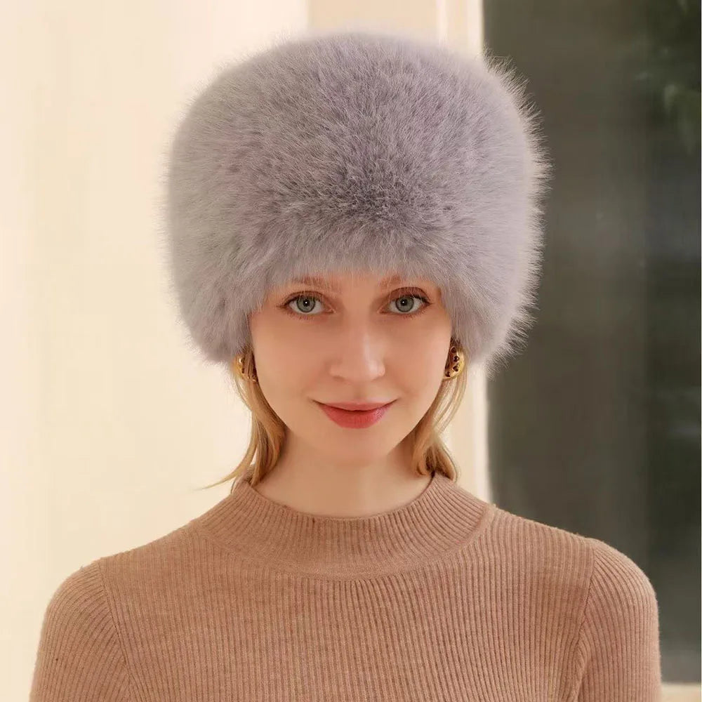 Faux Fox Fur Hat
