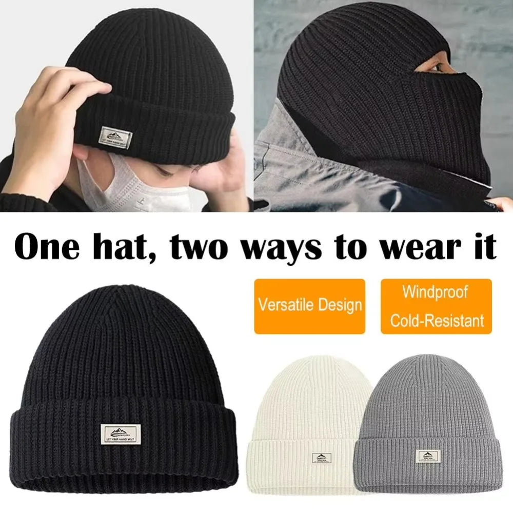 Knitted Balaclava Beanie