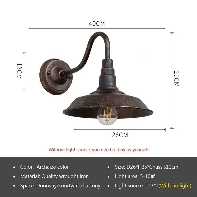 Vintage Industrial Wall Lamp