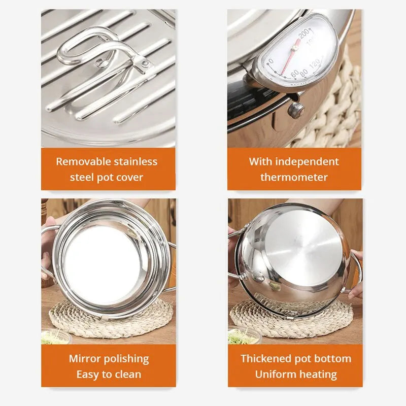Oil Pot With Thermometer