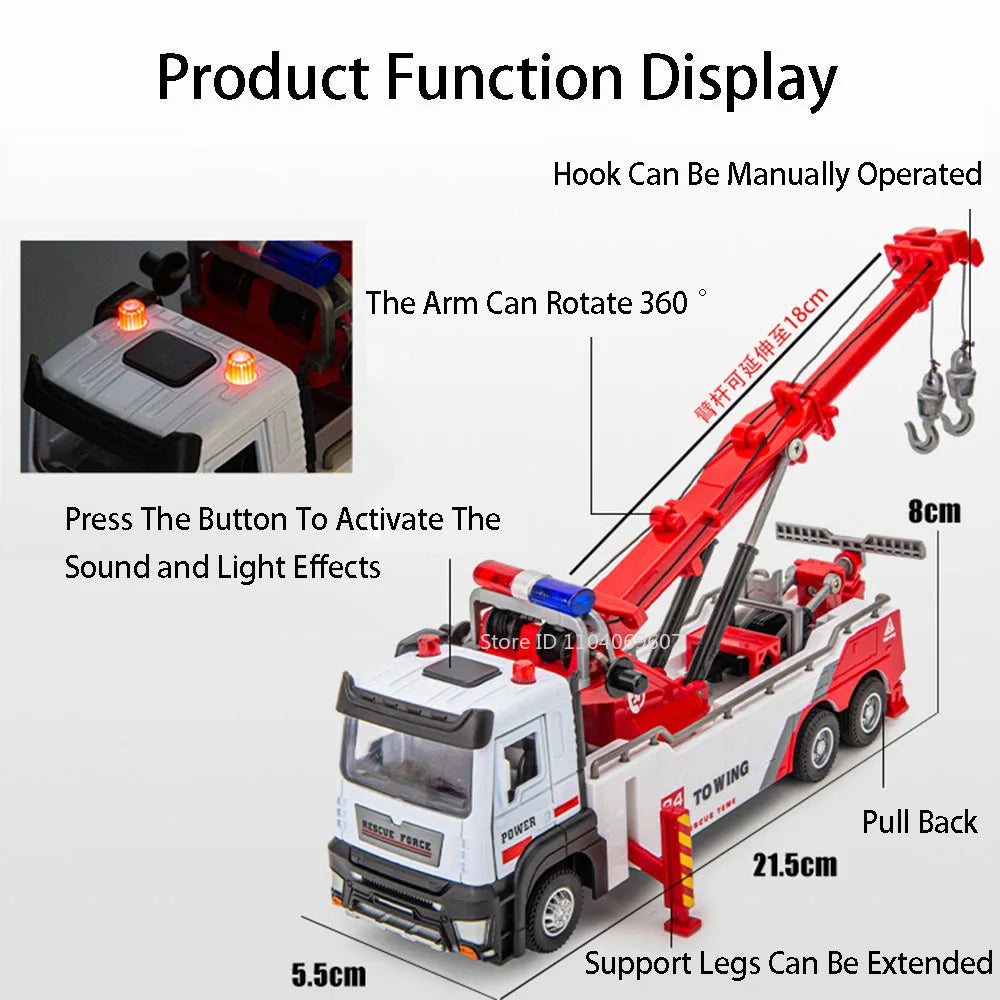 Diecast Tow Truck Toy