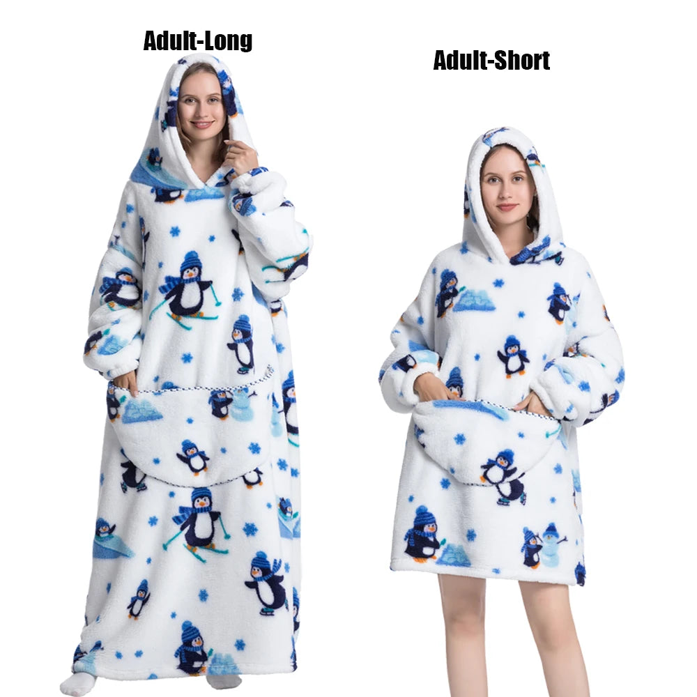 Wearable Hoodie Blanket