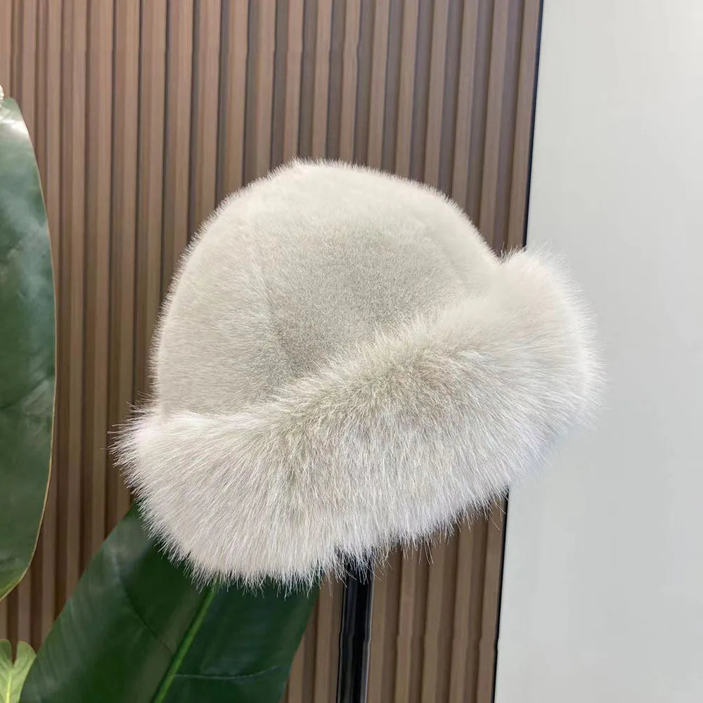 Faux Fox Fur Hat