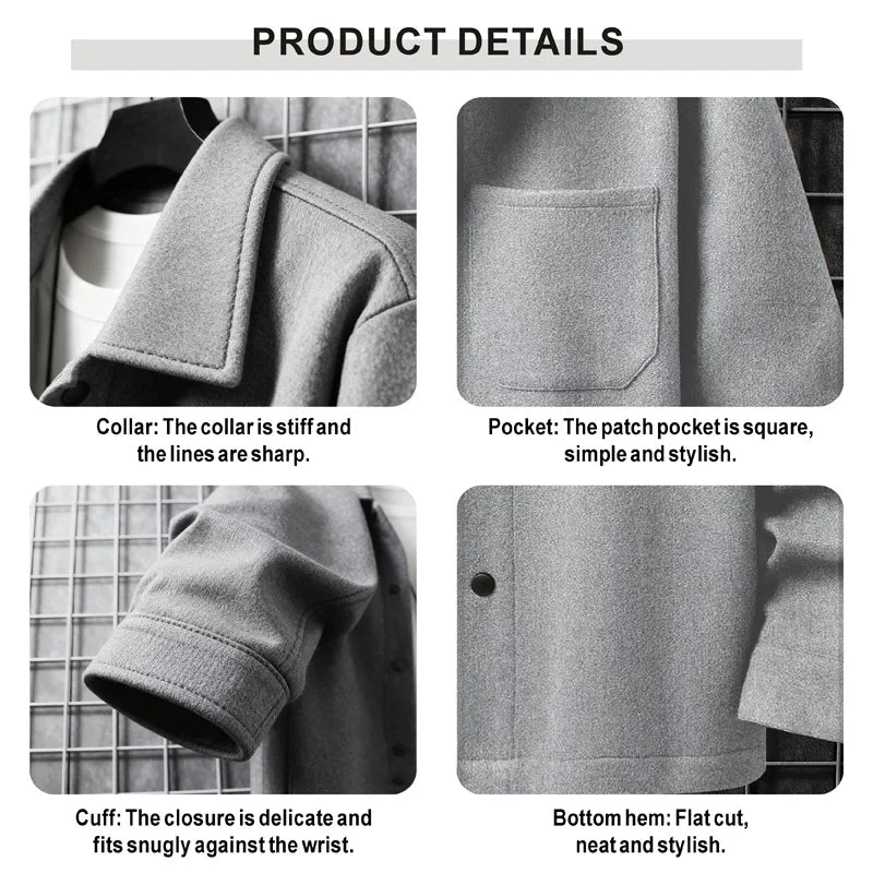 Men's Brushed Casual Jacket