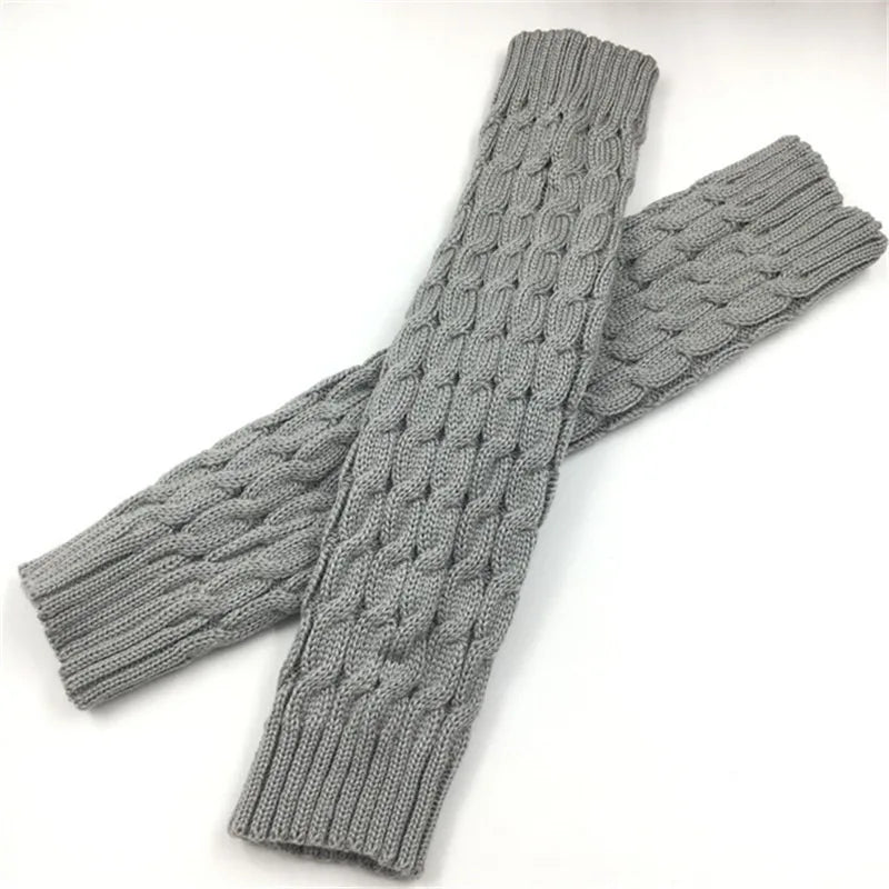 Knitted Twist Leg Warmers