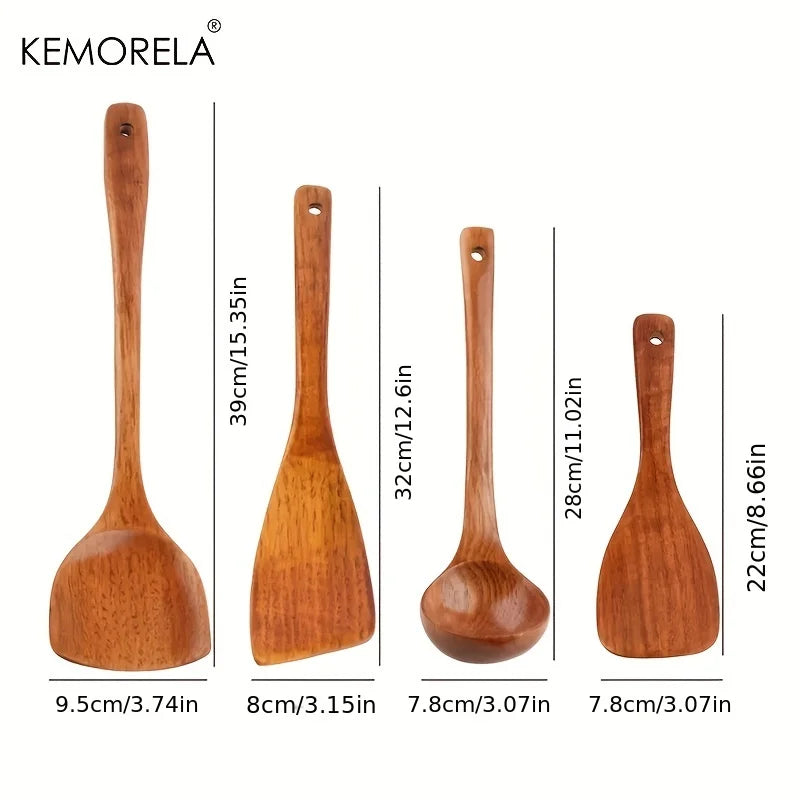 Wooden Kitchen Utensil Set