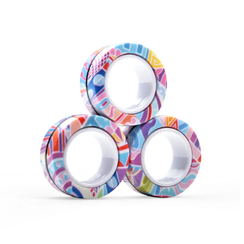 Magnetic Fidget Ring Set