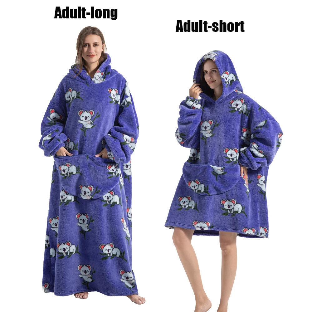 Wearable Hoodie Blanket
