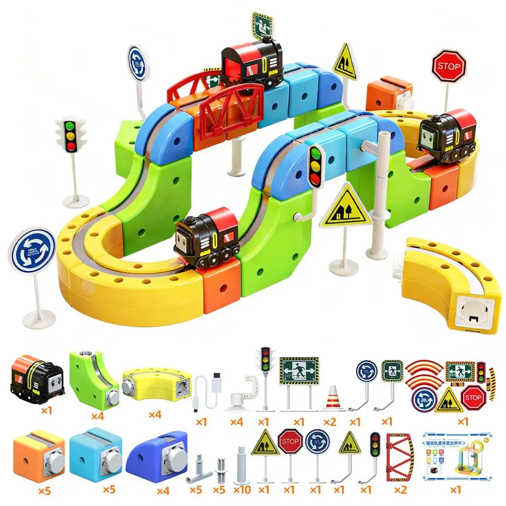 Magnetic Track Train Set