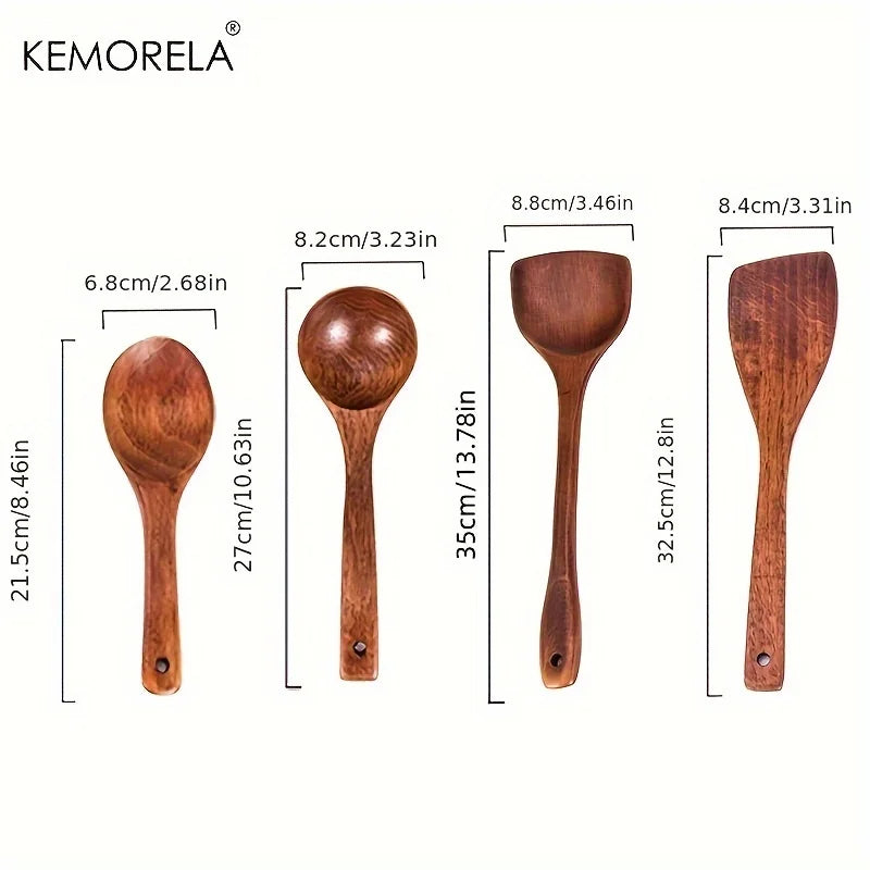 Wooden Kitchen Utensil Set