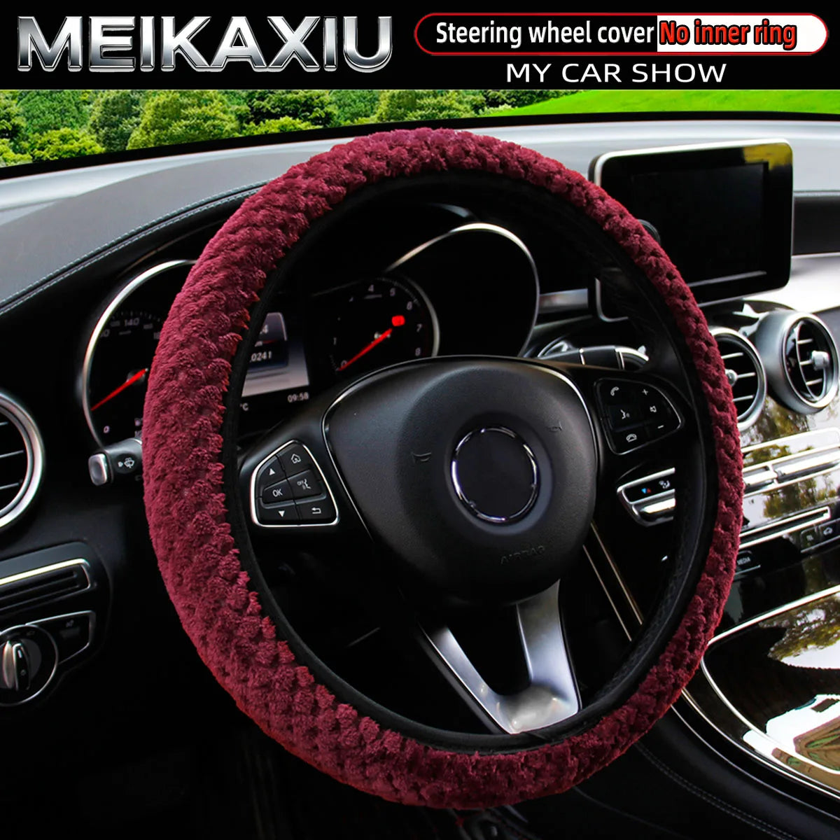 Plush Steering Wheel Cover