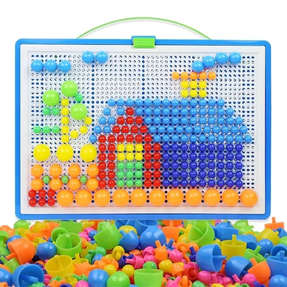 Mushroom Nail Building Puzzle