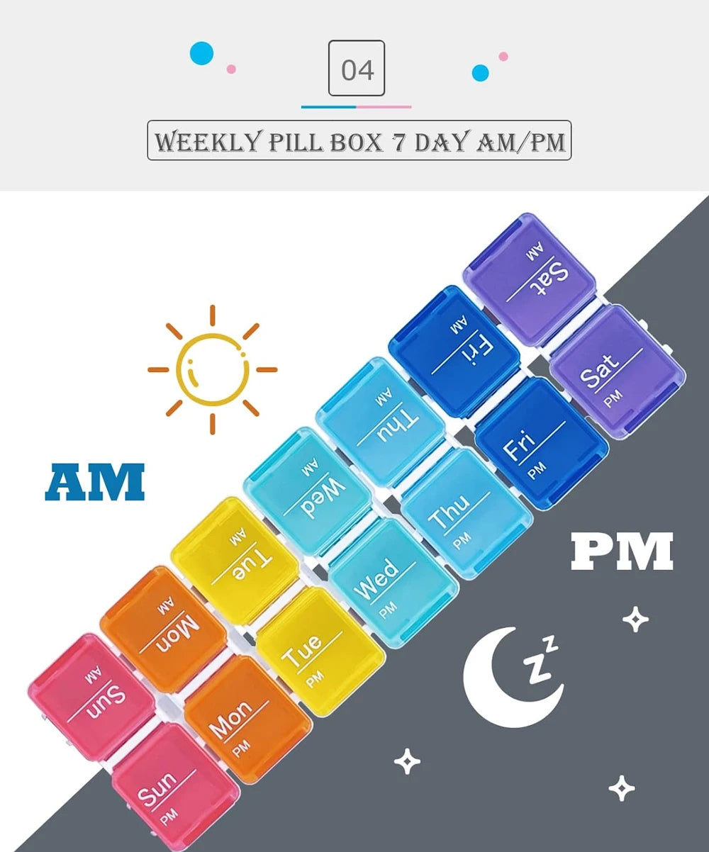 Weekly Pill Organizer With Alarm