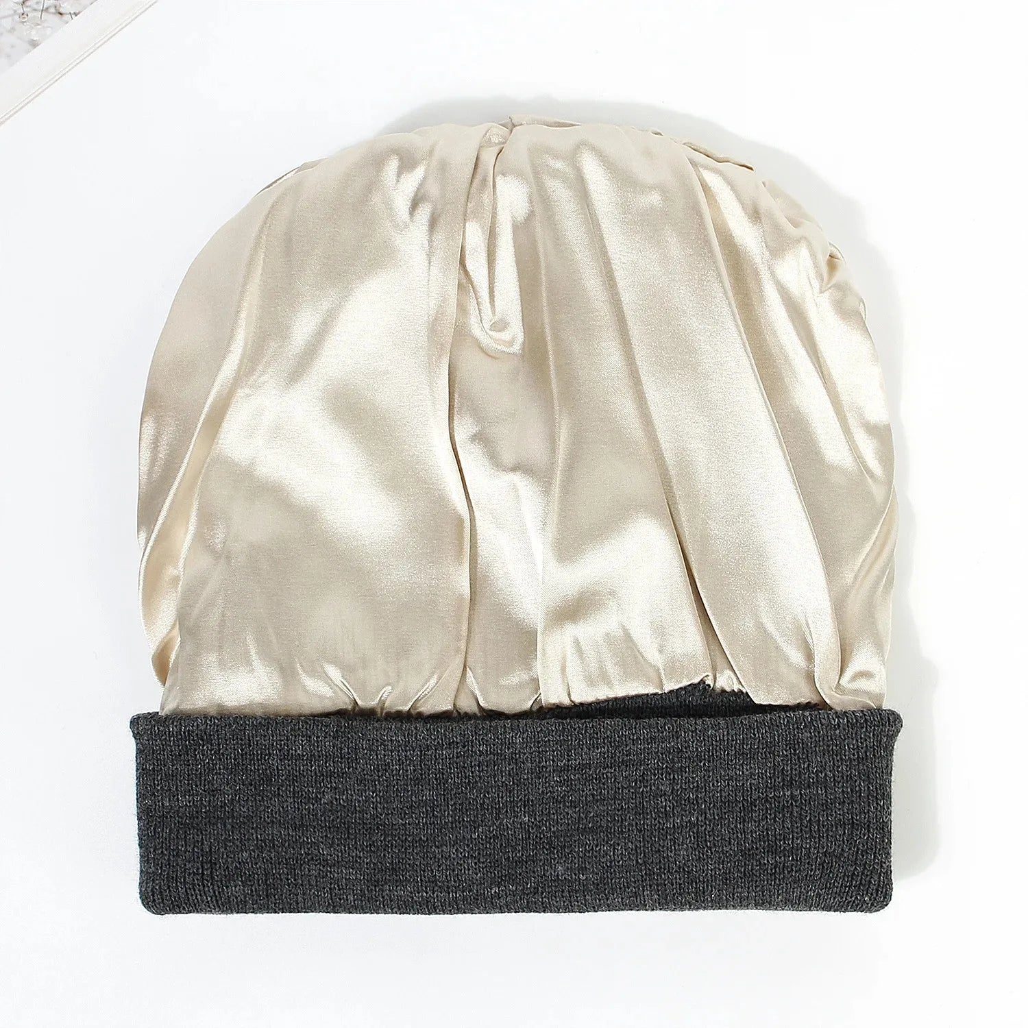 Satin-Lined Slouchy Beanie
