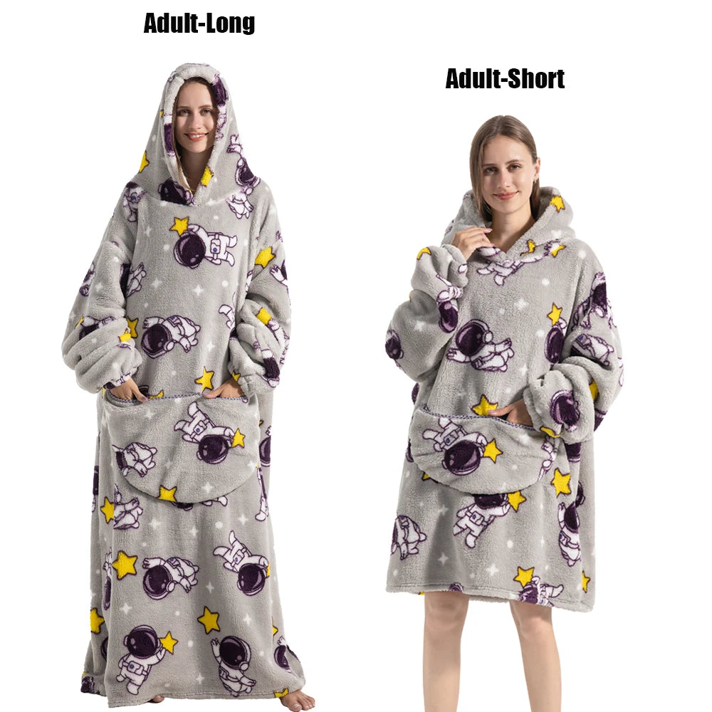 Wearable Hoodie Blanket