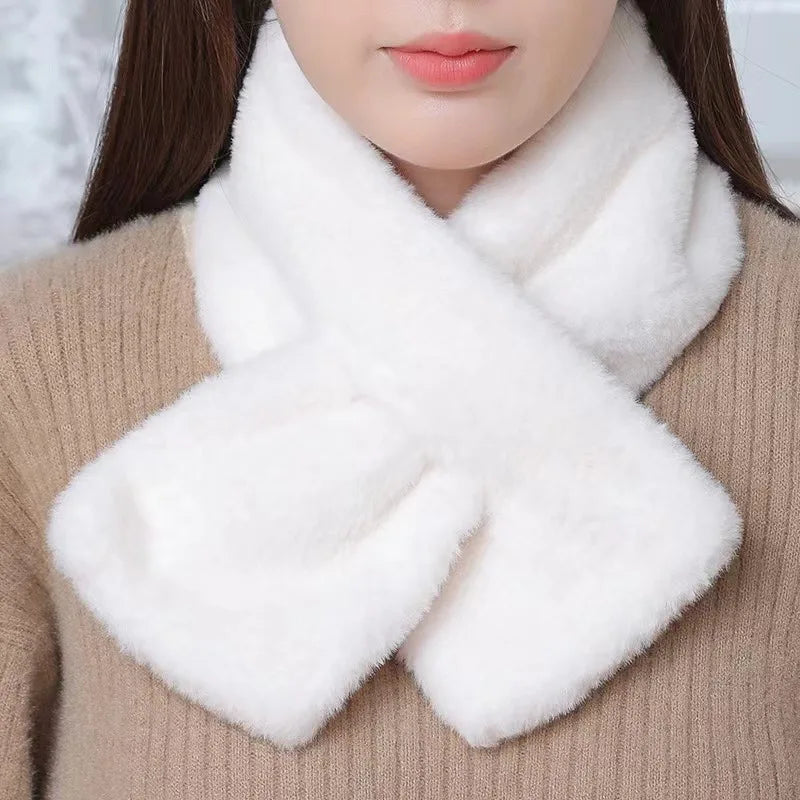 Faux Rabbit Fur Scarf