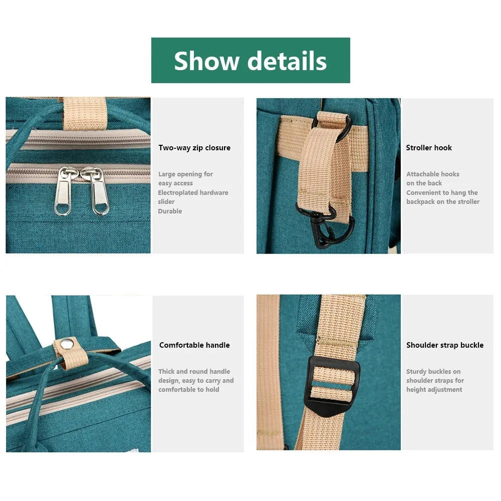 Folding Crib Travel Backpack