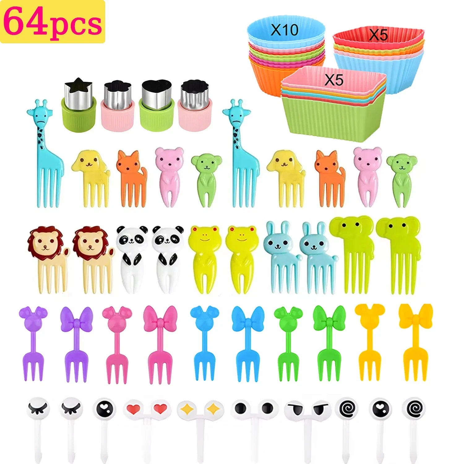 Animal Bento Food Picks