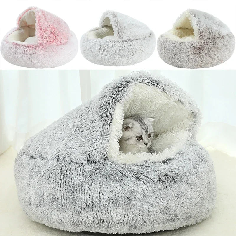 2-in-1 Winter Cat Bed