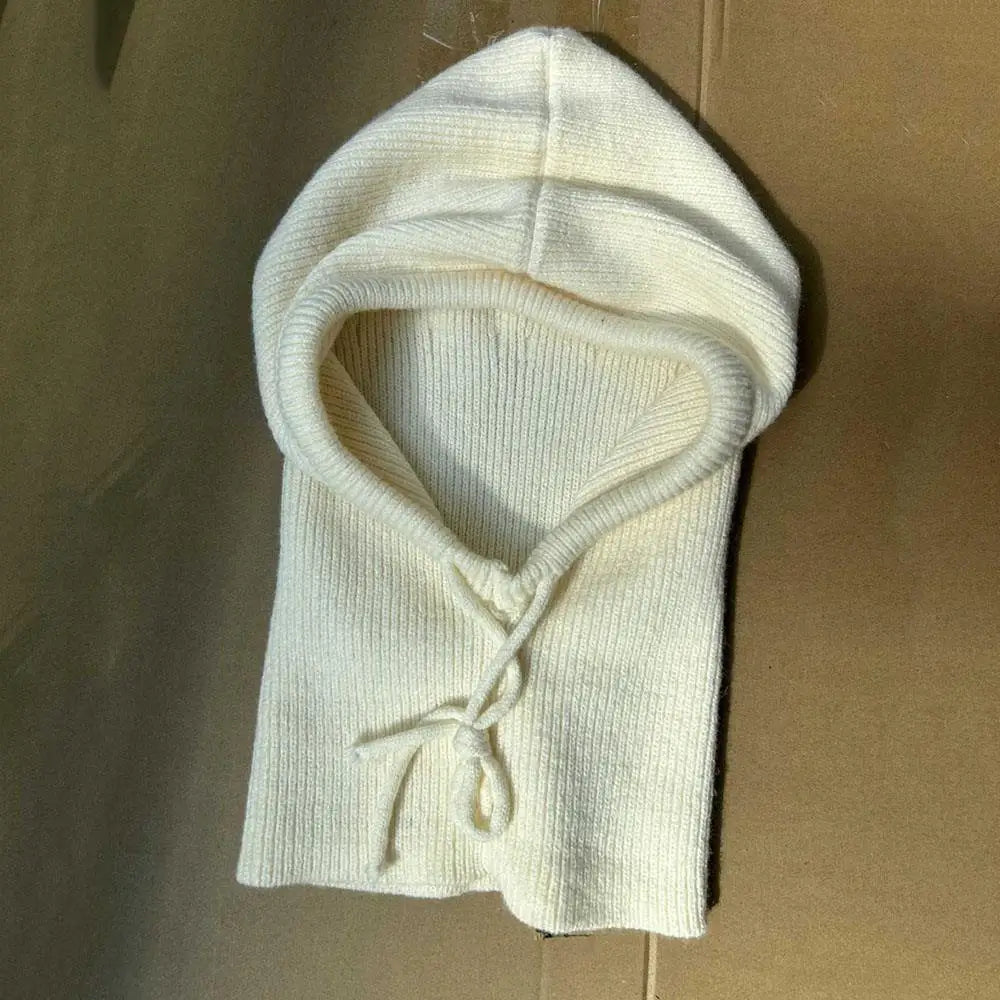Knitted Balaclava Collar Hat